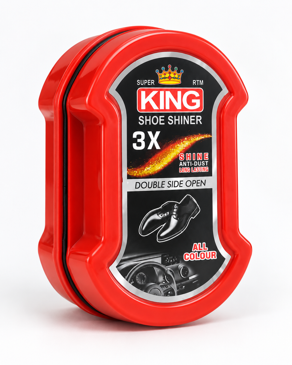 Red King Double-Sided Shoe Shiner – Instant Shoe Shine Sponge