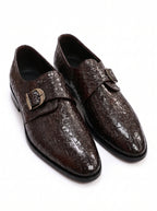 Premium Single Monk Strap Shoes – Genuine Leather (Formal Wear)