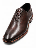 Handmade Dark Brown Wholecut Oxford Shoes – Premium Genuine Leather Formal Dress Shoes
