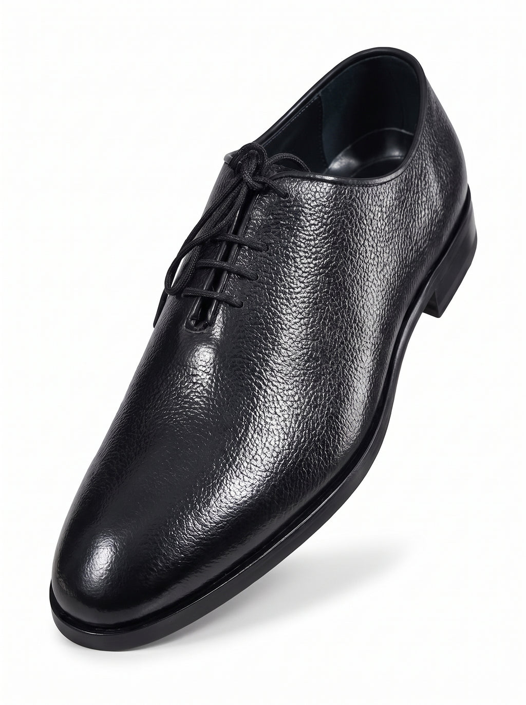 Premium Plain Toe Oxford Shoes – 100% Genuine Full Grain Leather (Leather Sole)