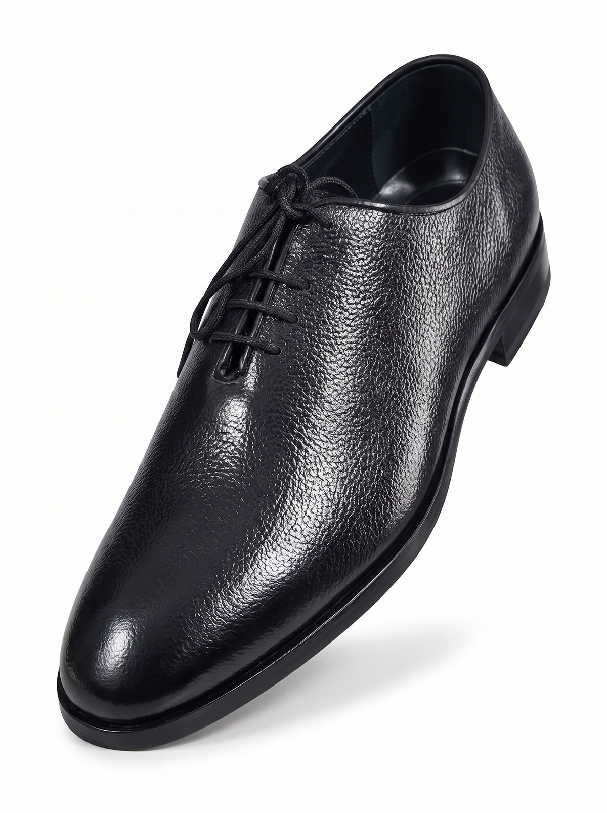 Premium Plain Toe Oxford Shoes – 100% Genuine Full Grain Leather (Leather Sole)