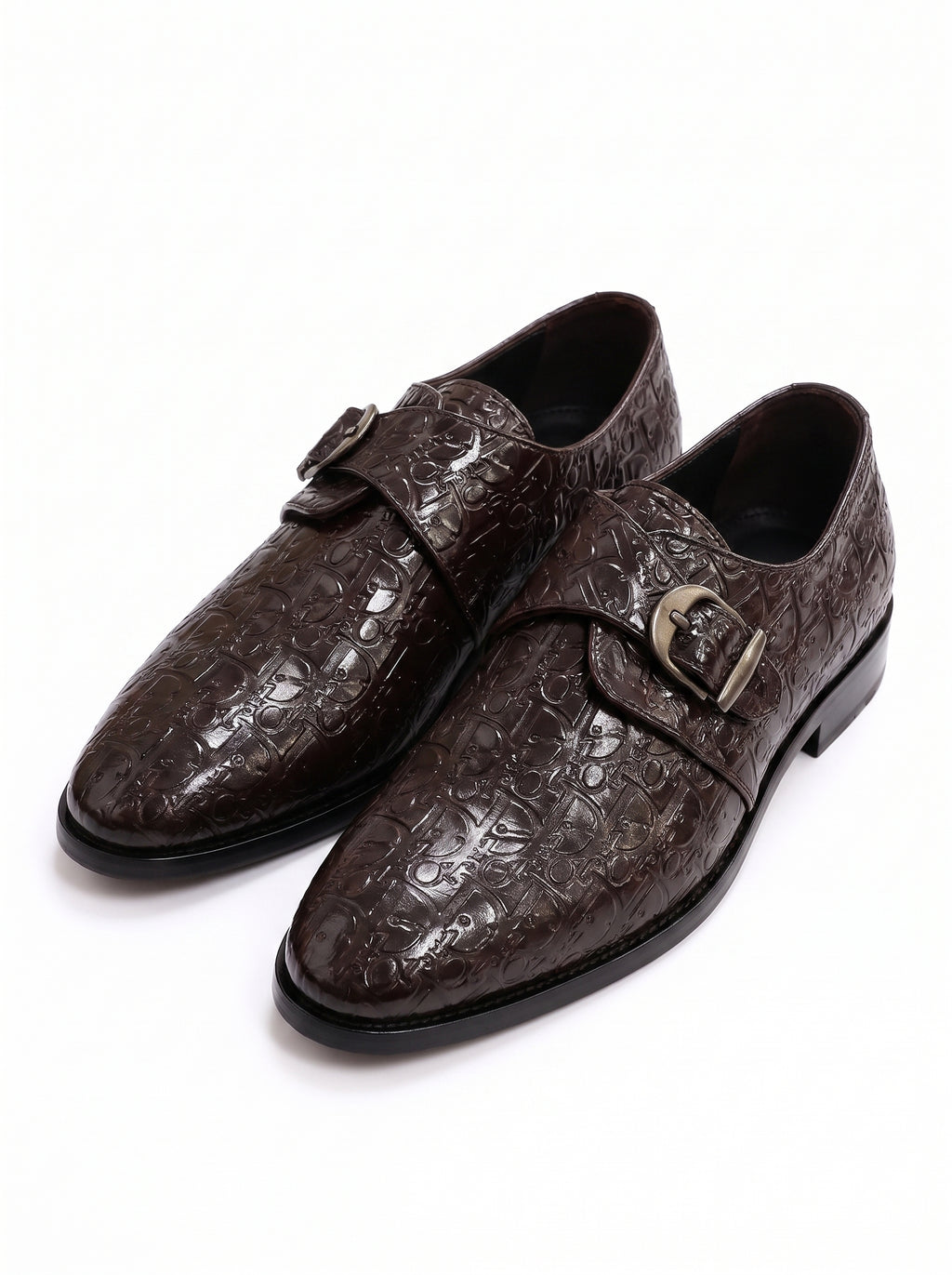 Premium Single Monk Strap Shoes – Genuine Leather (Formal Wear)