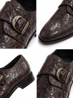 Premium Single Monk Strap Shoes – Genuine Leather (Formal Wear)