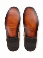 Premium White Suede Peshawari Chappal – Handcrafted Casual Slip-On Shoes for Men