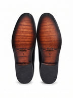 Premium Plain Toe Oxford Shoes – 100% Genuine Full Grain Leather (Leather Sole)