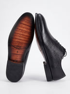 Premium Plain Toe Oxford Shoes – 100% Genuine Full Grain Leather (Leather Sole)