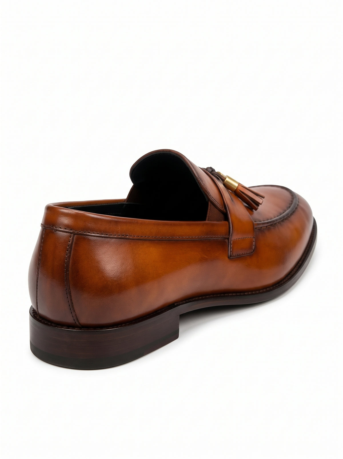 Handcrafted Tan Tassel Leather Loafers – Premium Formal Slip-On Shoes for Men