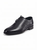 Premium Plain Toe Oxford Shoes – 100% Genuine Full Grain Leather (Leather Sole)