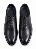 Premium Plain Toe Oxford Shoes – 100% Genuine Full Grain Leather (Leather Sole)
