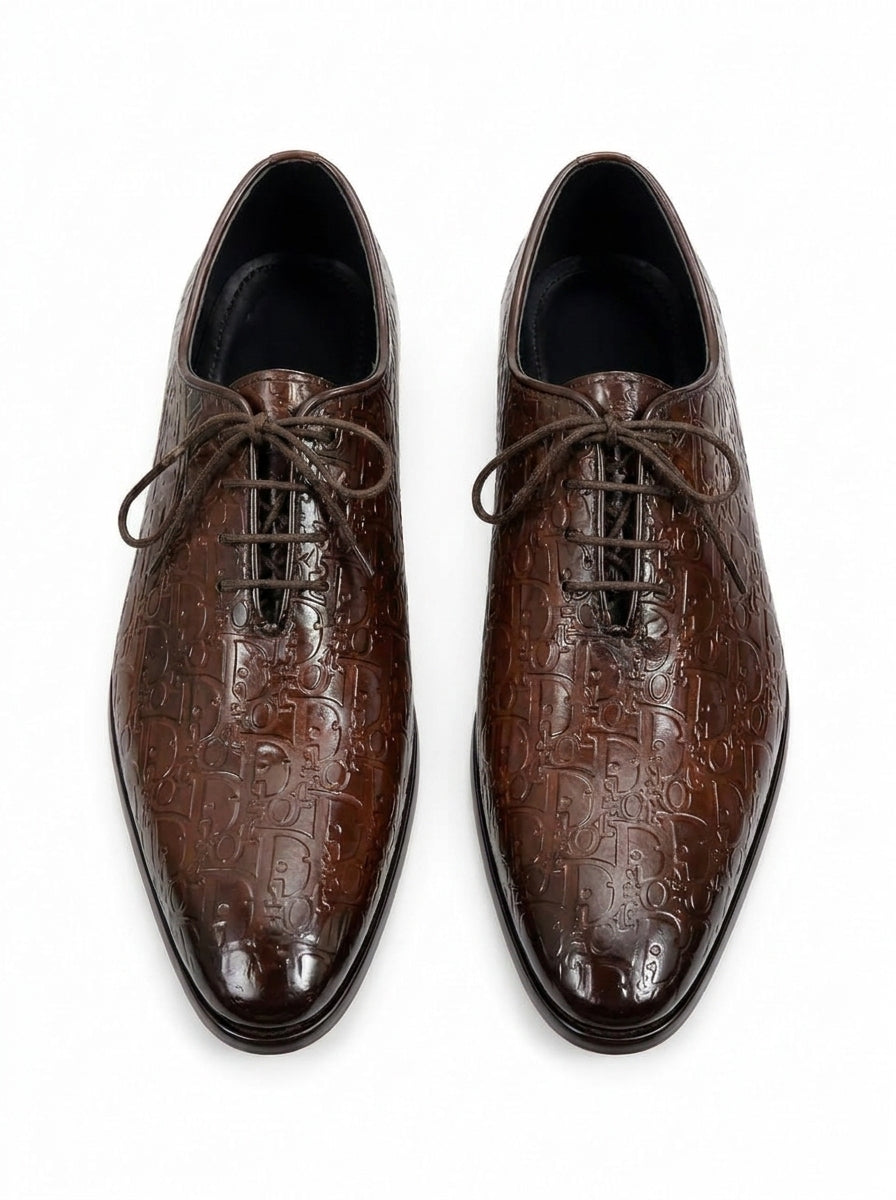 Premium Plain Toe Oxford Shoes – 100% Genuine Full Grain Leather (Leather Sole)