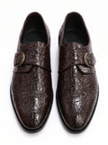 Premium Single Monk Strap Shoes – Genuine Leather (Formal Wear)