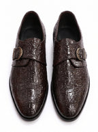 Premium Single Monk Strap Shoes – Genuine Leather (Formal Wear)