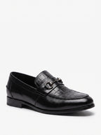 Luxury Croc-Embossed Buckle Leather Loafers – Handcrafted Premium Slip-On Shoes for Men