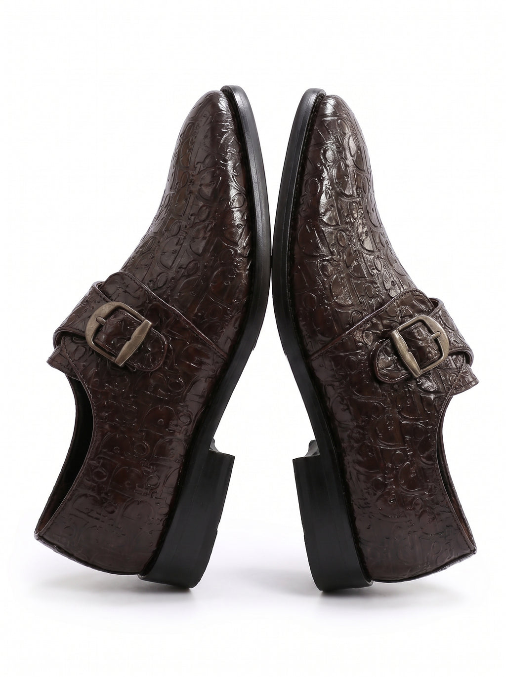 Premium Single Monk Strap Shoes – Genuine Leather (Formal Wear)