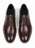 Handmade Dark Brown Wholecut Oxford Shoes – Premium Genuine Leather Formal Dress Shoes
