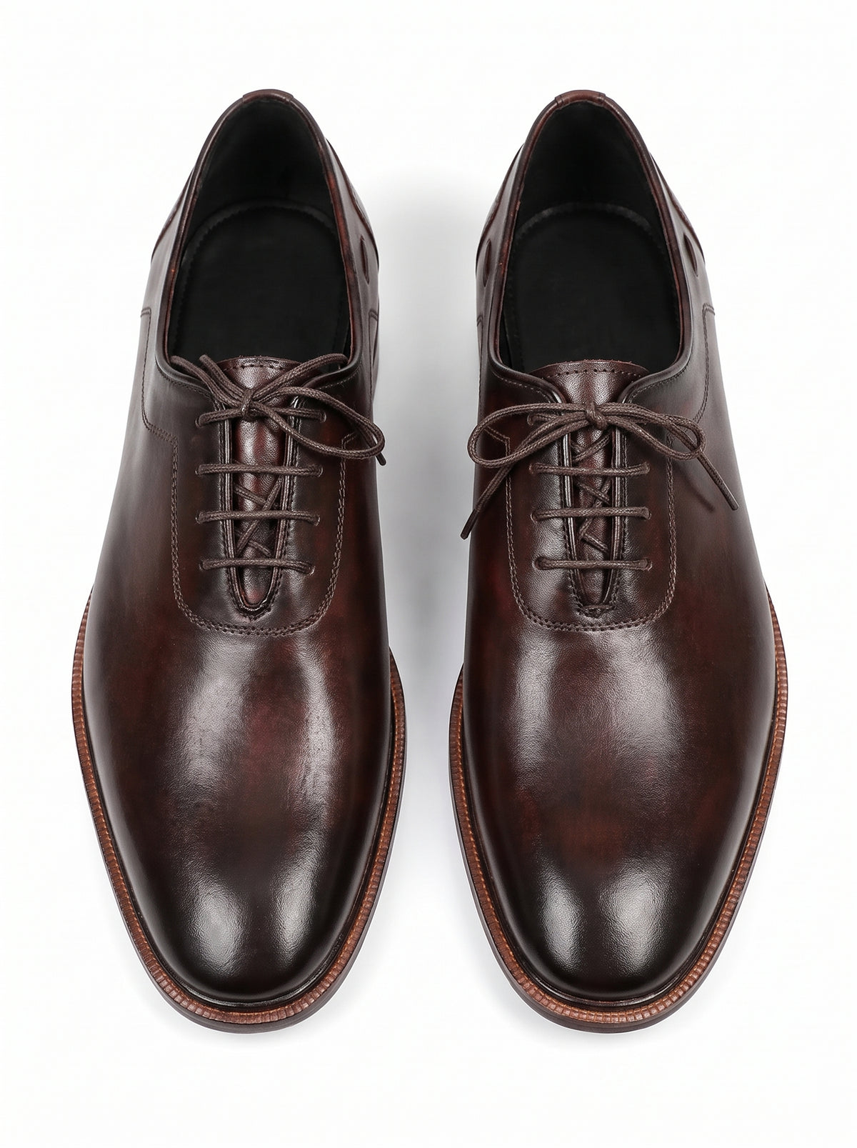 Handmade Dark Brown Wholecut Oxford Shoes – Premium Genuine Leather Formal Dress Shoes