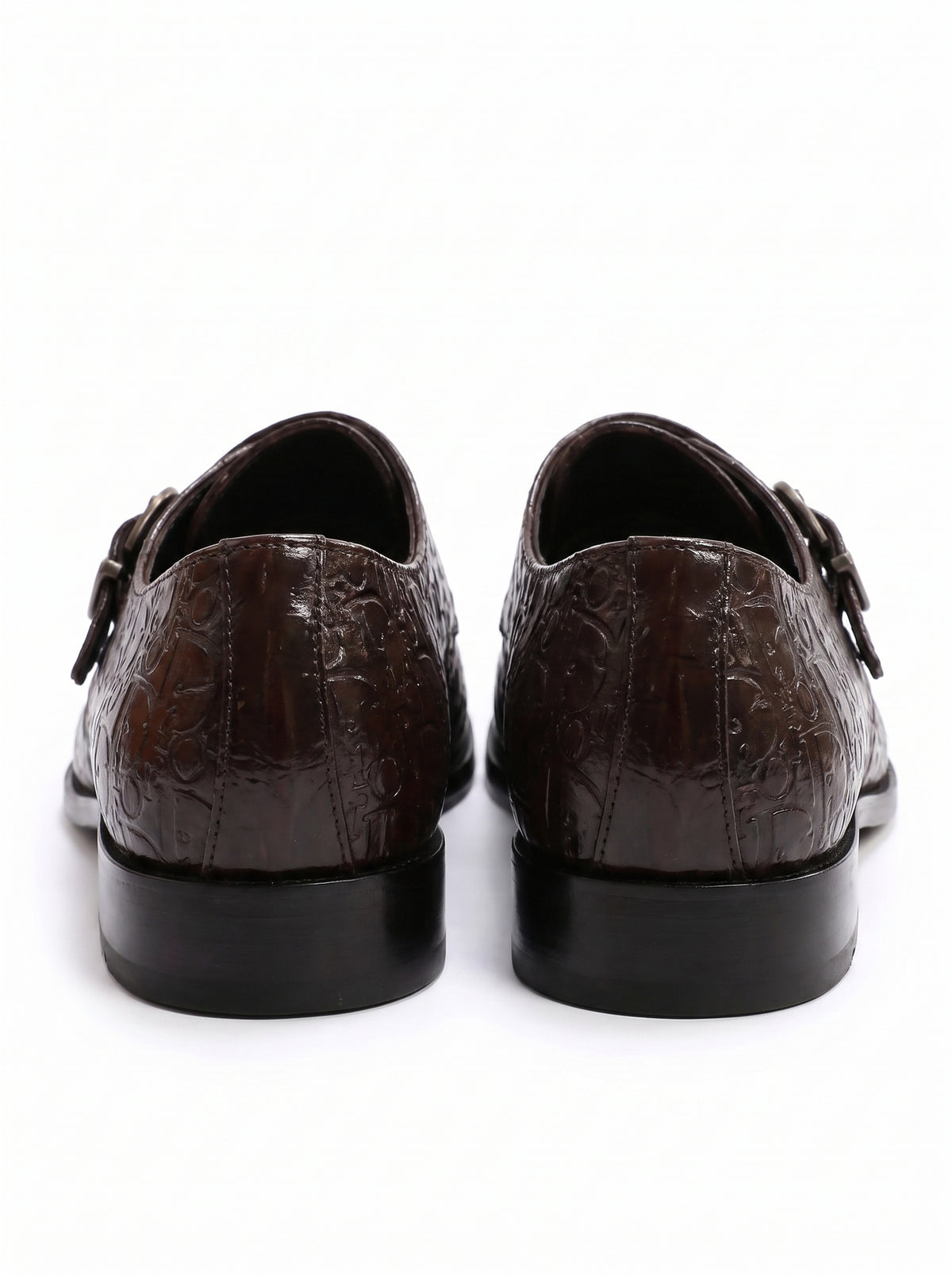 Premium Single Monk Strap Shoes – Genuine Leather (Formal Wear)