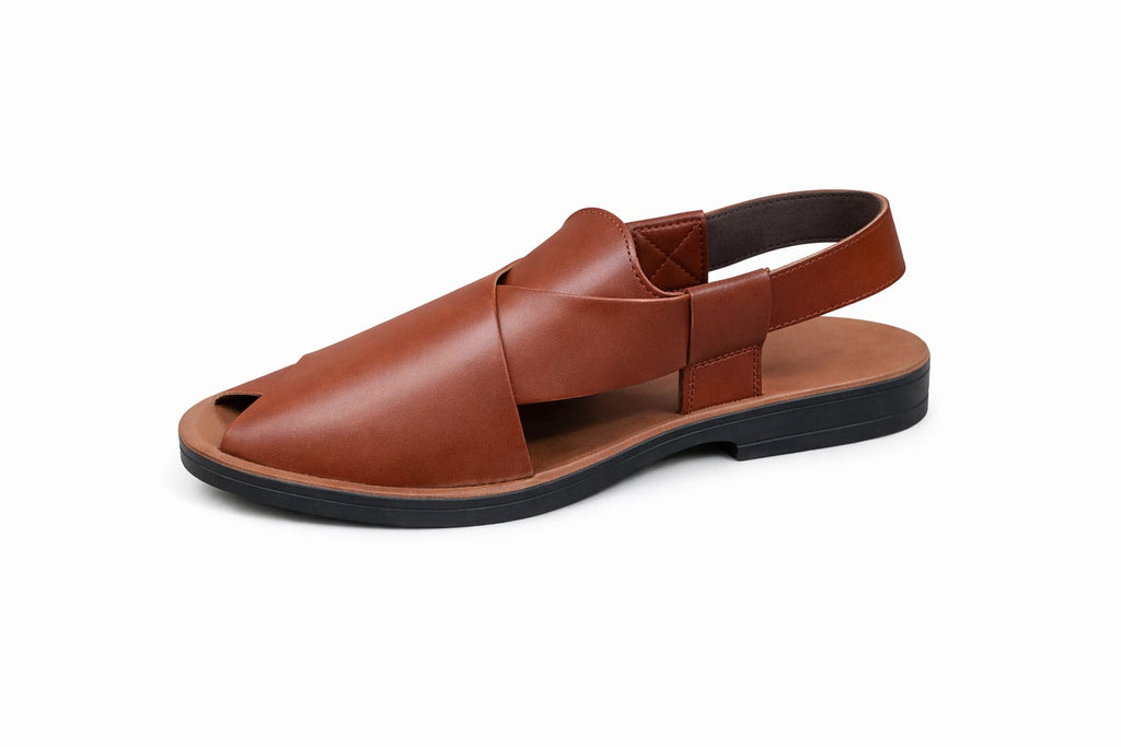 Premium Urban Peshawari Chappal – Rubber Folding Medicated Sole (Comfort Fit)