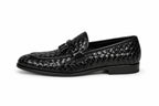 Premium Handwoven Leather Loafers – Tassel Design Slip-On (Comfort Fit)