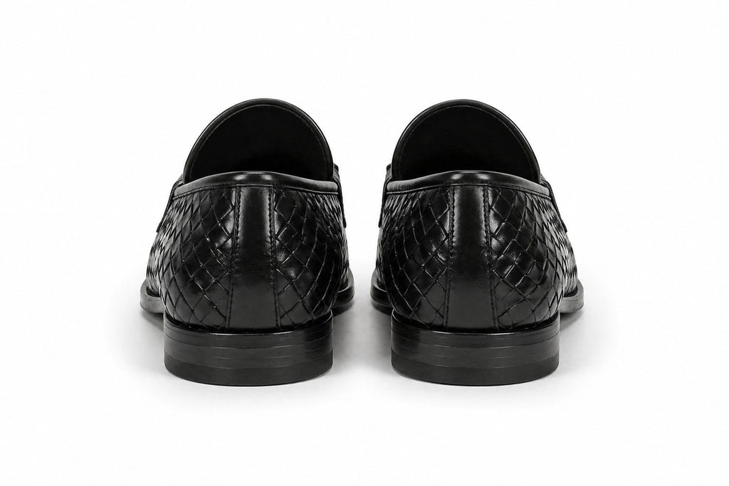 Premium Handwoven Leather Loafers – Tassel Design Slip-On (Comfort Fit)