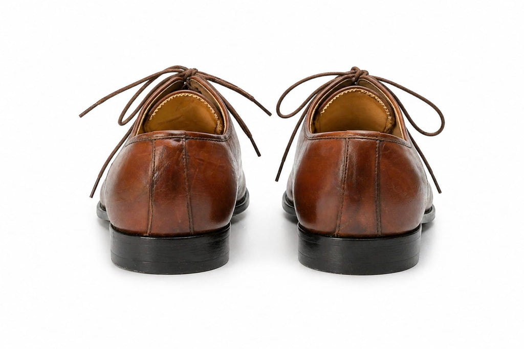 Premium Plain Toe Oxford Shoes – 100% Genuine Full Grain Leather (Leather Sole)