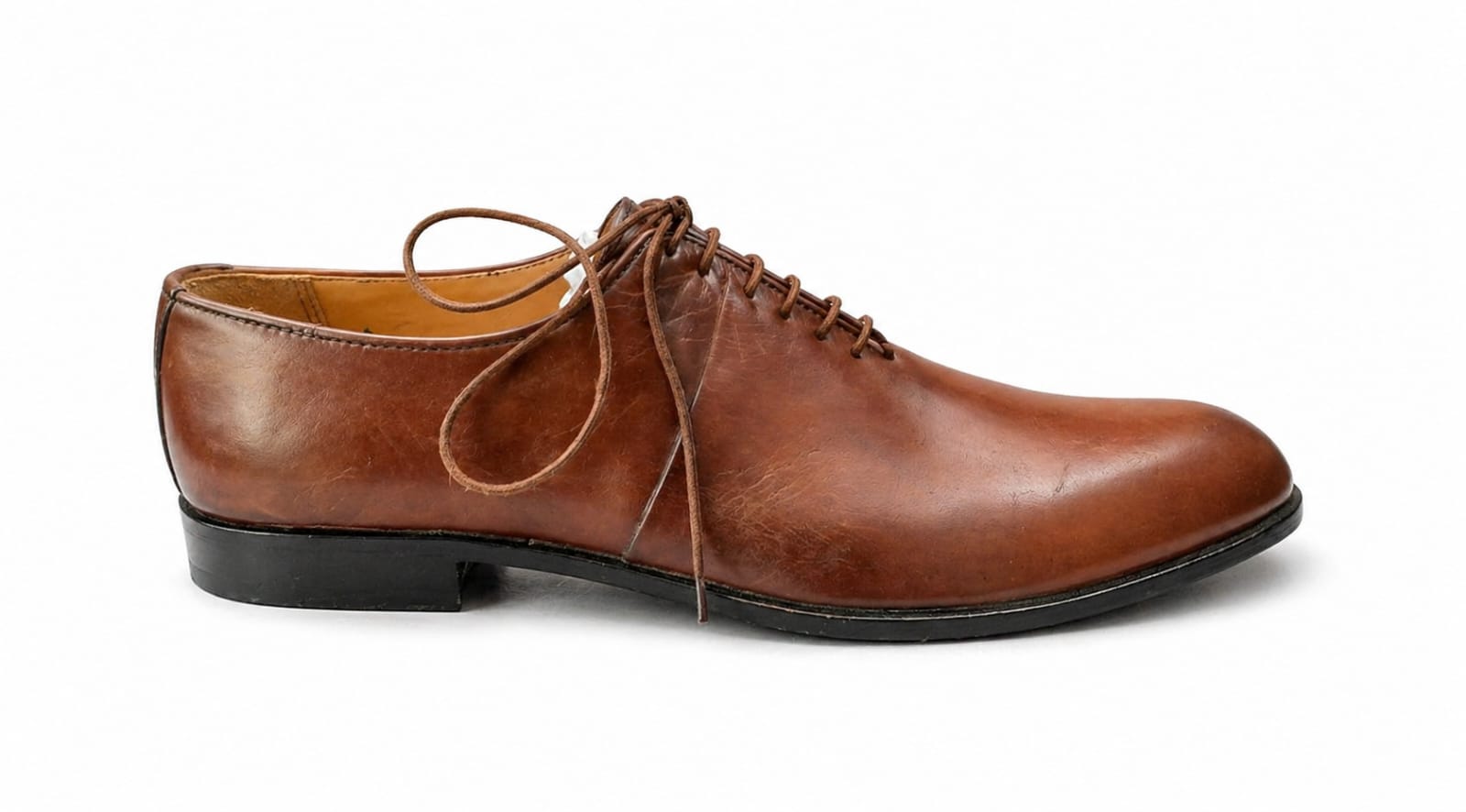 Premium Plain Toe Oxford Shoes – 100% Genuine Full Grain Leather (Leather Sole)