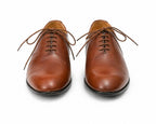 Premium Plain Toe Oxford Shoes – 100% Genuine Full Grain Leather (Leather Sole)