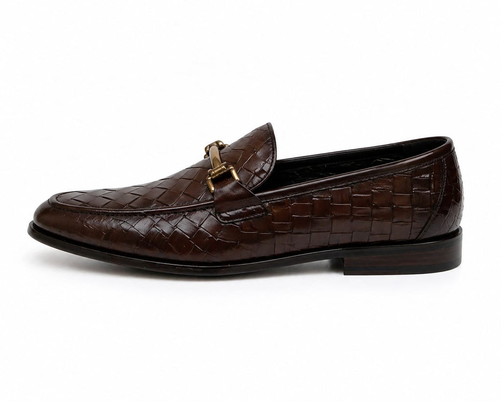 Premium Handwoven Leather Loafers – Tassel Design Slip-On (Comfort Fit)