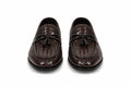 Premium Handwoven Leather Loafers – Tassel Design Slip-On (Comfort Fit)
