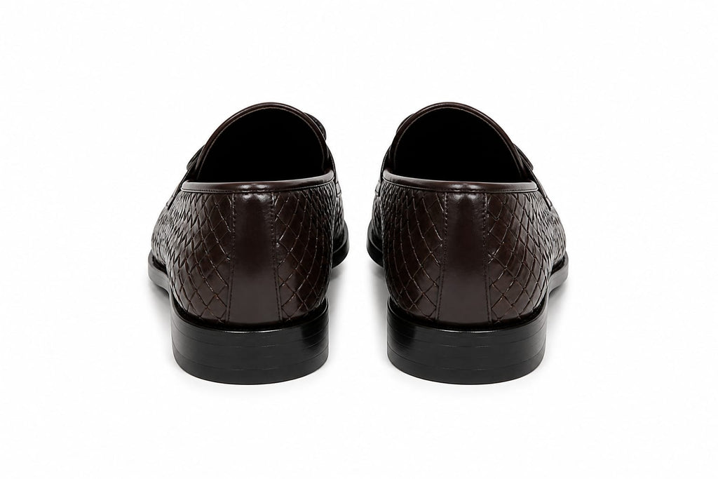 Premium Handwoven Leather Loafers – Tassel Design Slip-On (Comfort Fit)