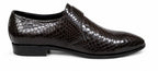 Midnight Python Leather  Monk Strap Shoes – Genuine Leather (Formal Wear)