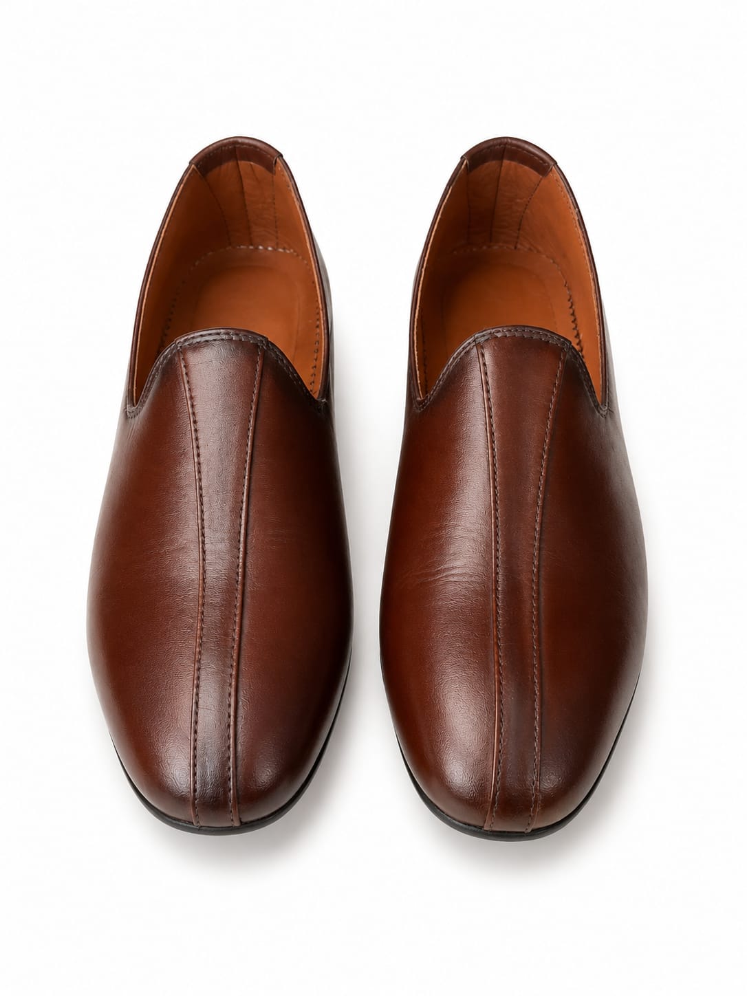 Classic Genuine Leather Loafers – Khussa Style Slip-On (Comfort Fit)