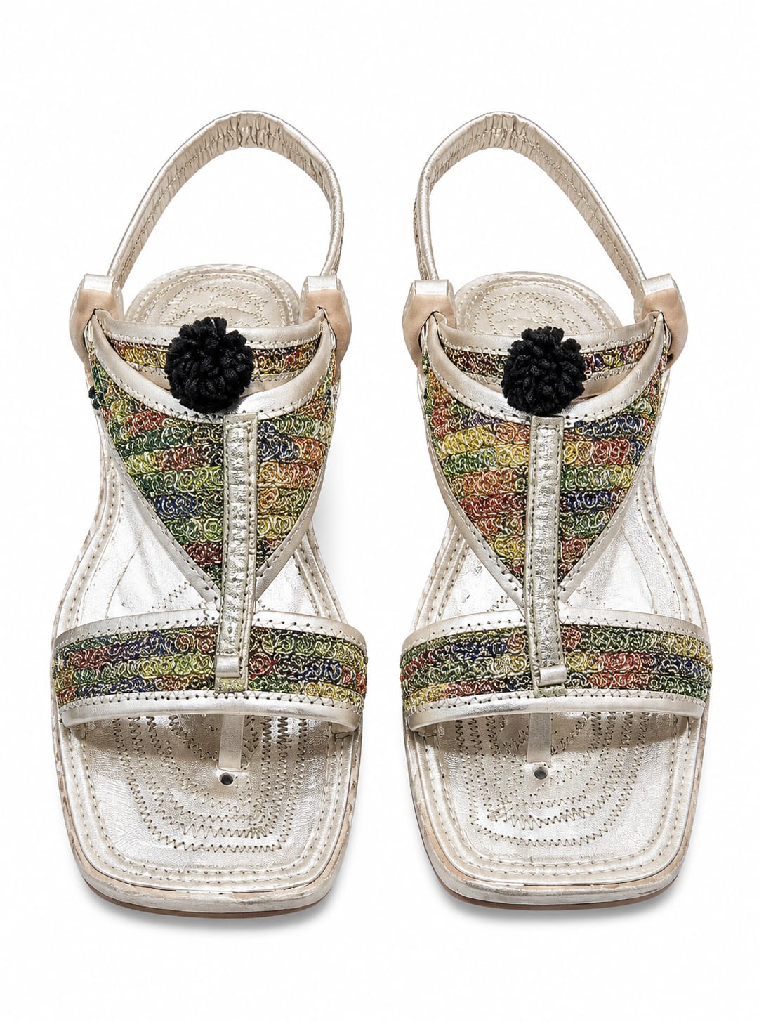 Fancy Kohati Multi Tilla Kheri – Handmade Traditional Leather Sandal