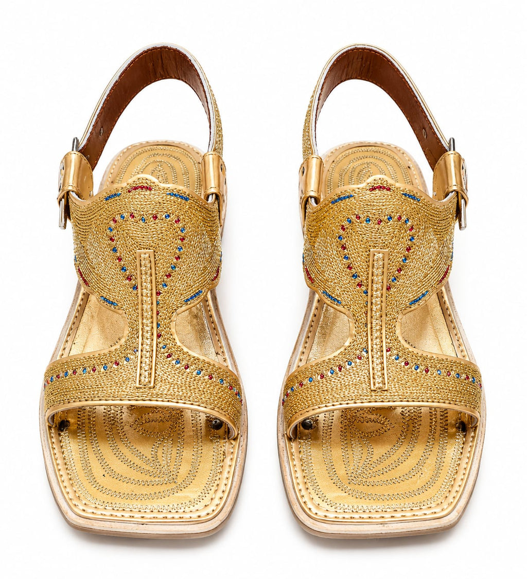 Fancy Kohati Tilla Kheri – Handmade Traditional Leather Sandal