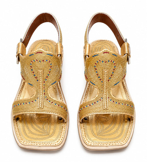 Fancy Kohati Tilla Kheri – Handmade Traditional Leather Sandal
