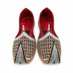 Khussa Tilla Taj Special  Fancy Leather (Customized)– Gold & Silver Embroidery ( Handmade)