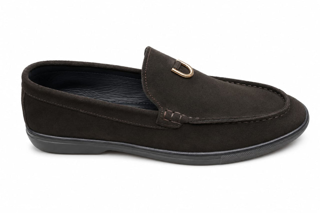 Premium Olive Suede Driving Loafers – Handcrafted Casual Slip-On Shoes for Men