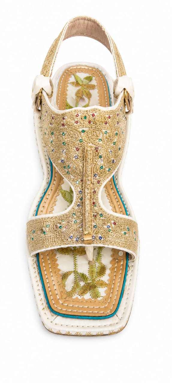 Fancy Kohati Tilla Kheri – Handmade Traditional Leather Sandal