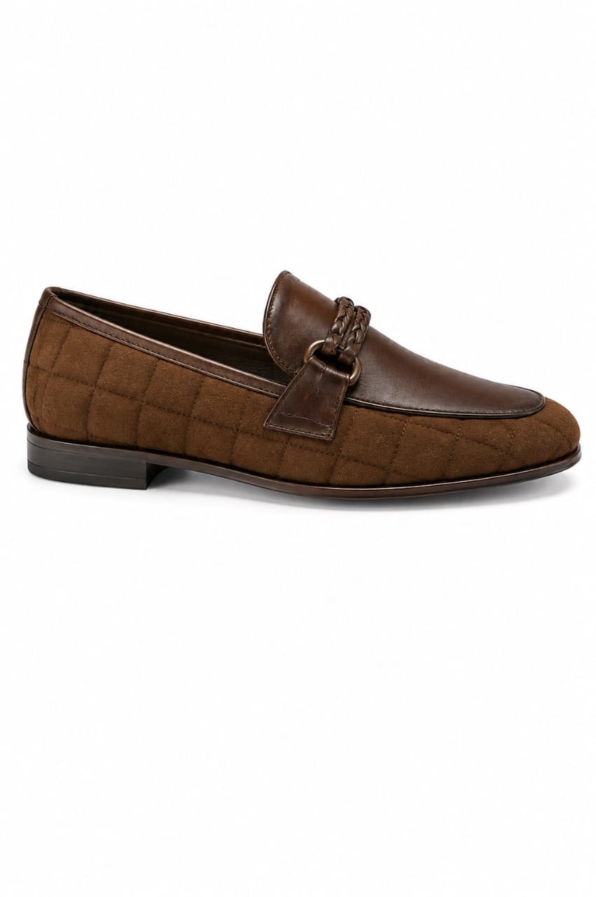 Premium Brown Suede Driving Loafers – Handcrafted Casual Slip-On Shoes for Men