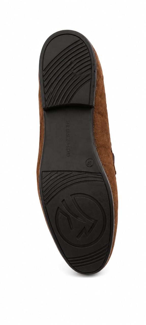 Premium Brown Suede Driving Loafers – Handcrafted Casual Slip-On Shoes for Men