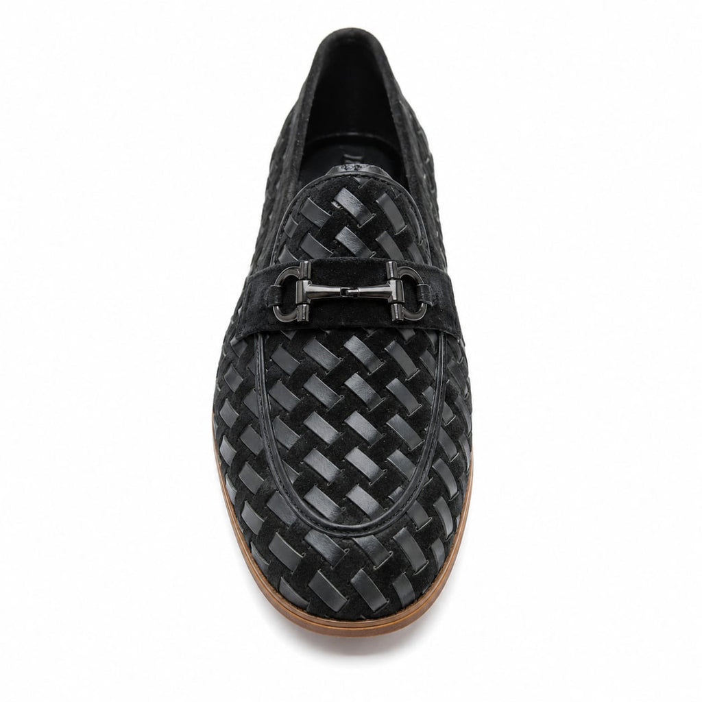 Premium Handwoven Suede Leather Loafers – Tassel Design Slip-On (Comfort Fit)