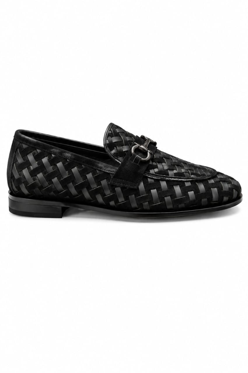 Premium Handwoven Suede Leather Loafers – Tassel Design Slip-On (Comfort Fit)