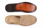 Premium White Suede Peshawari Chappal – Handcrafted Casual Slip-On Shoes for Men