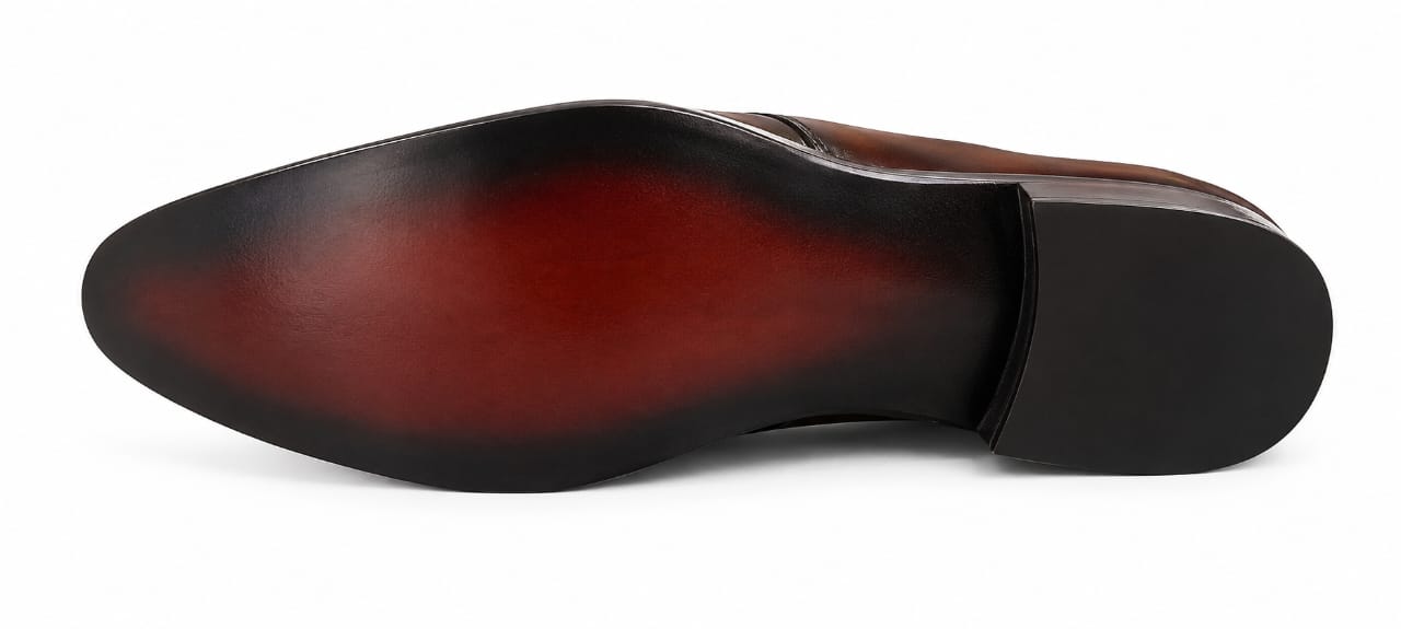 Premium Single Monk Strap Shoes – Genuine Leather (Formal Wear)