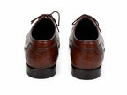 Premium Plain Toe Oxford Shoes – 100% Genuine Full Grain Leather (Leather Sole)