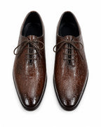Premium Plain Toe Oxford Shoes – 100% Genuine Full Grain Leather (Leather Sole)