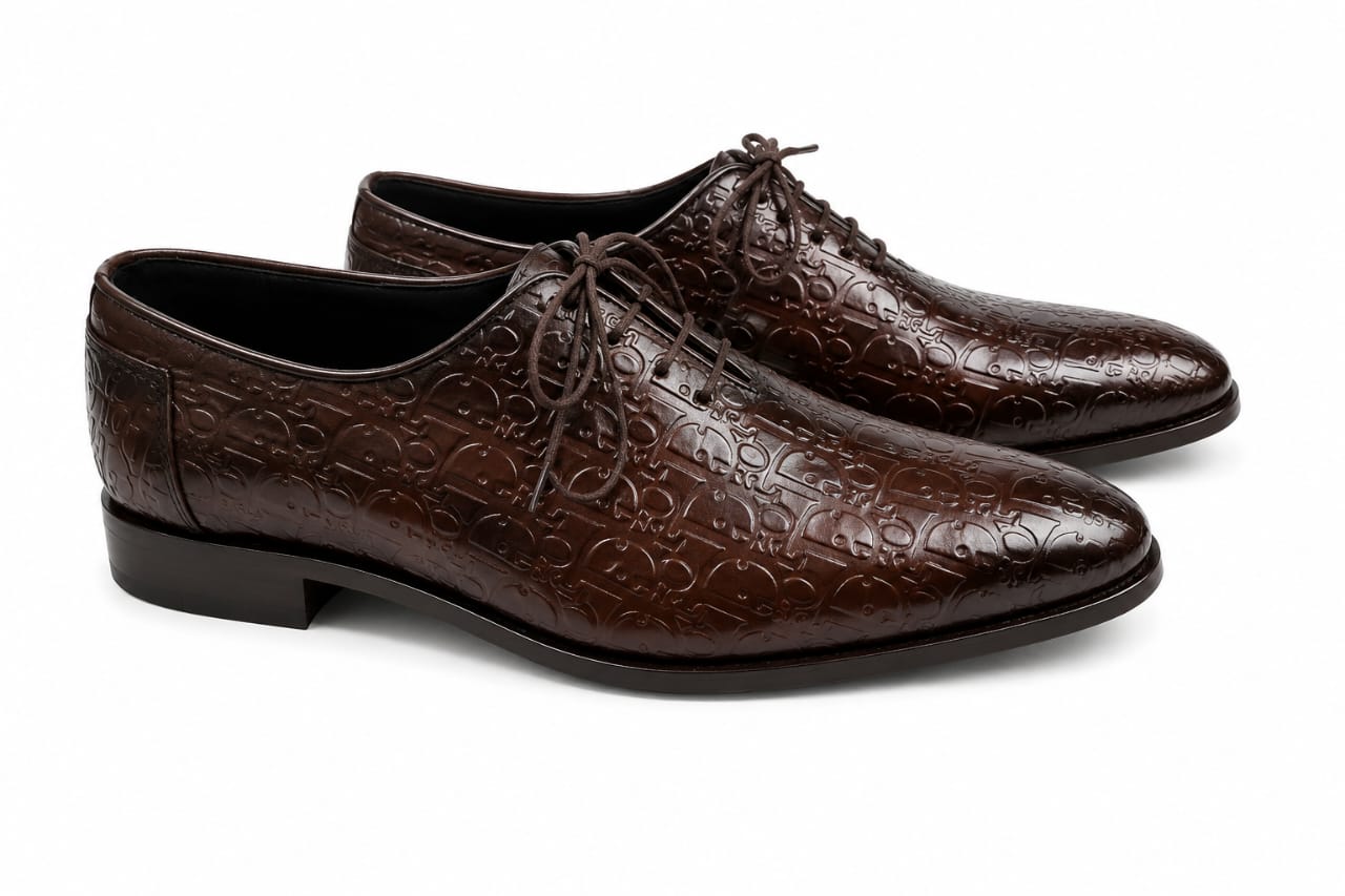 Premium Plain Toe Oxford Shoes – 100% Genuine Full Grain Leather (Leather Sole)