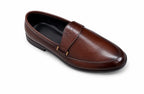 Handcrafted Brown Horsebit Leather Loafers – Premium Formal Slip-On Shoes for Men