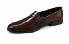 Handcrafted Brown Horsebit Leather Loafers – Premium Formal Slip-On Shoes for Men