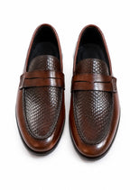 Handcrafted Brown Horsebit Leather Loafers – Premium Formal Slip-On Shoes for Men